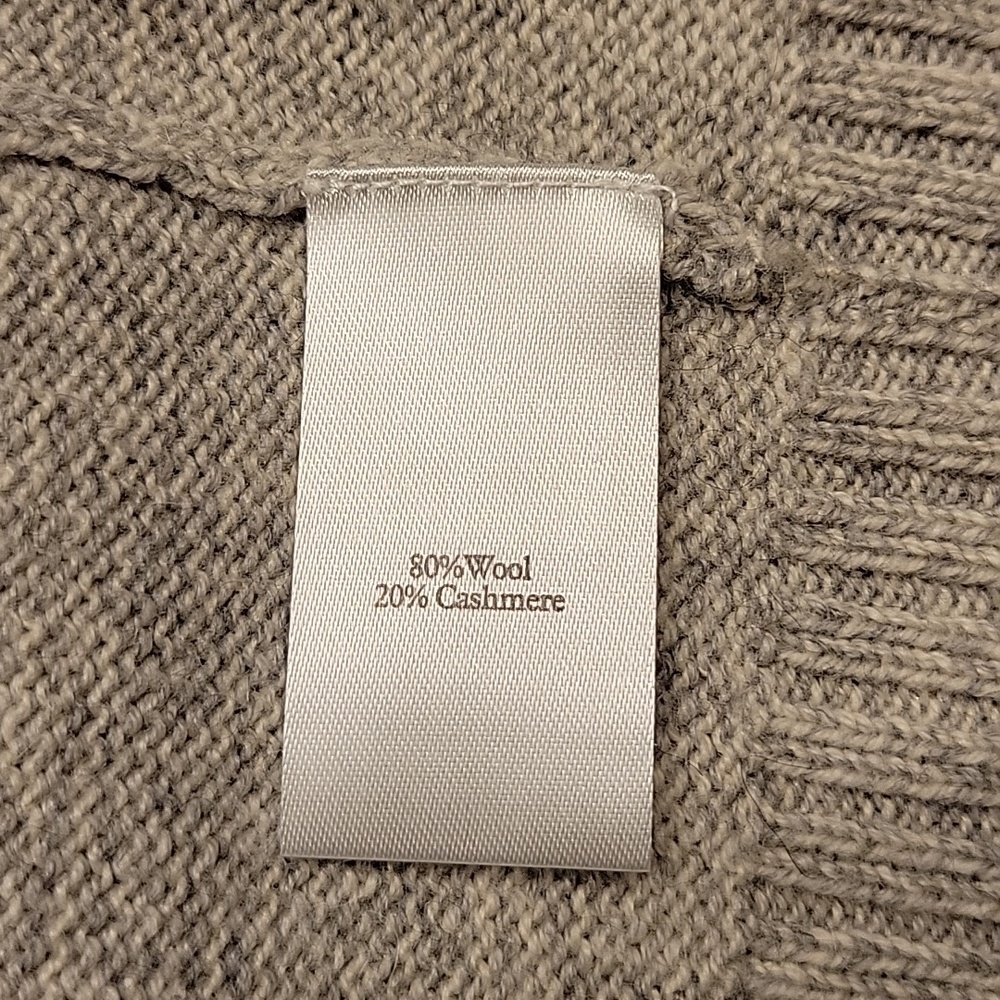Pure Collection Light Gray Long Button-Front Cardigan - Picture 4 of 4